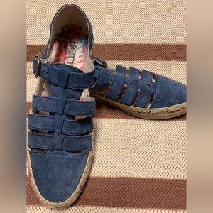 Born size 9.5 Beautiful Blue Nubuck shoes